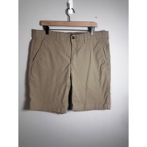 Eddie Bauer Mens 36 Horizon Guide Chino Shorts Tan Khaki Stretch Outdoor Hiking